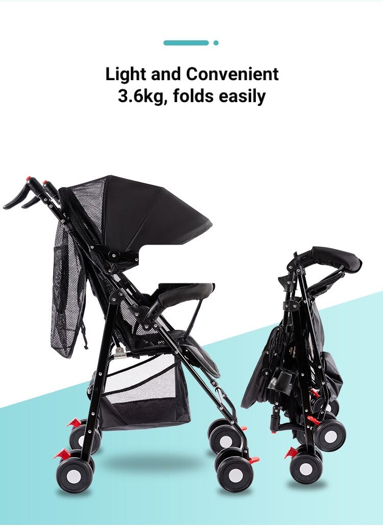 [SG Stock] Baby Toddler Kids Lightweight Mesh Stroller