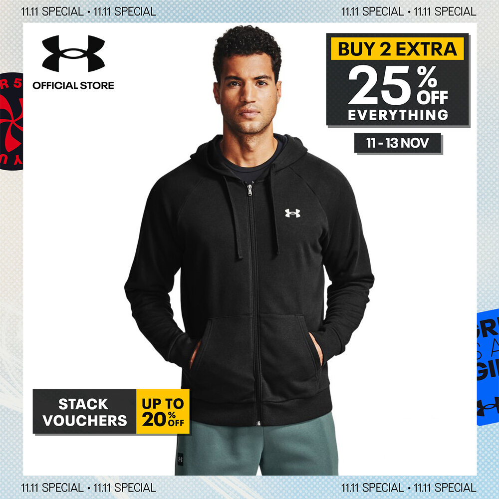 Under Armour UA Men's Rival Cotton Full Zip Hoodie