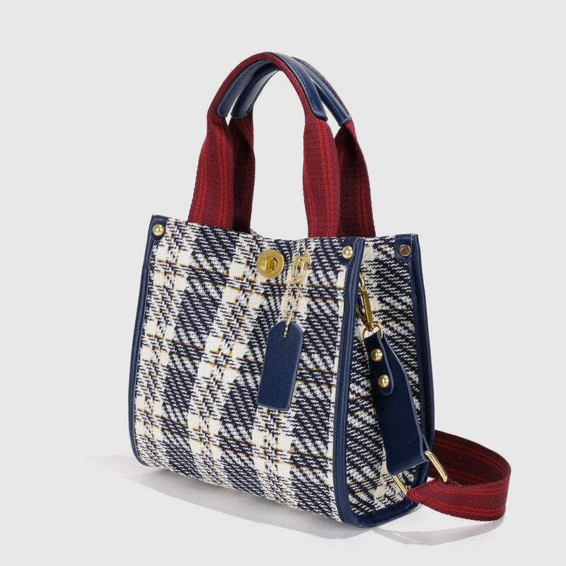 Ceekay Bag 2023 New Niche One-Shoulder Portable Canvas Women's Bag Versitile Fashion Casual Texture Tote Bag