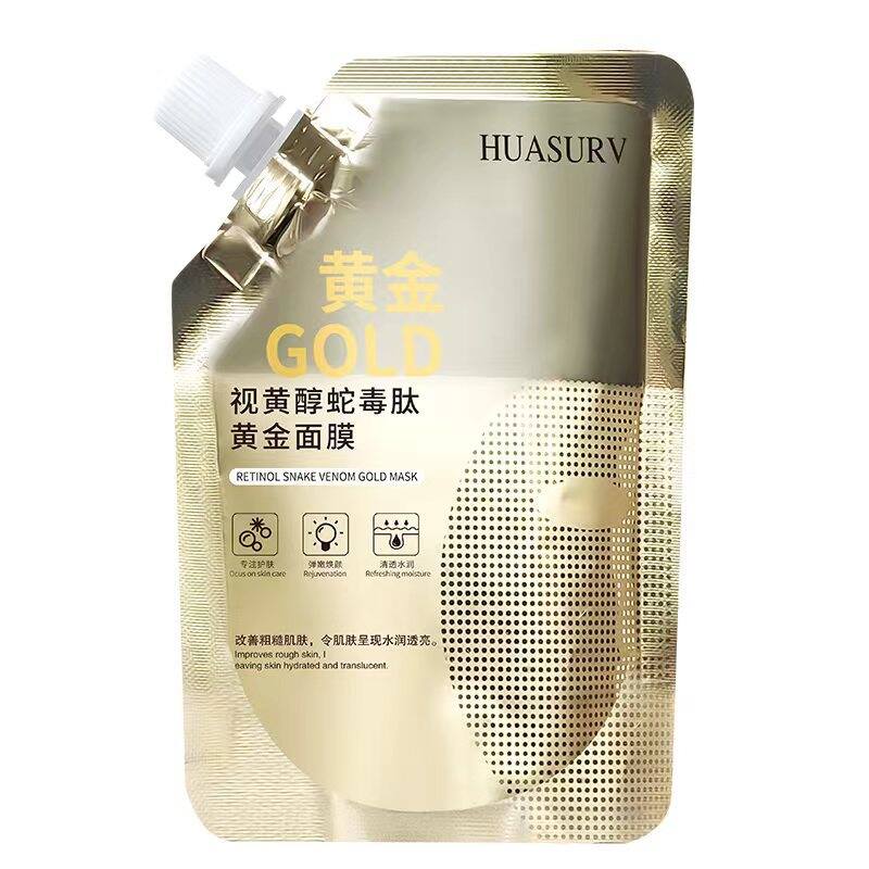 Recommended Huaserr Retinol Snake Venom Peptide Gold Facial Mask Moisturizing, Hydrating and Nourishing Skin Care Transparent Moisturizing Manufacturer