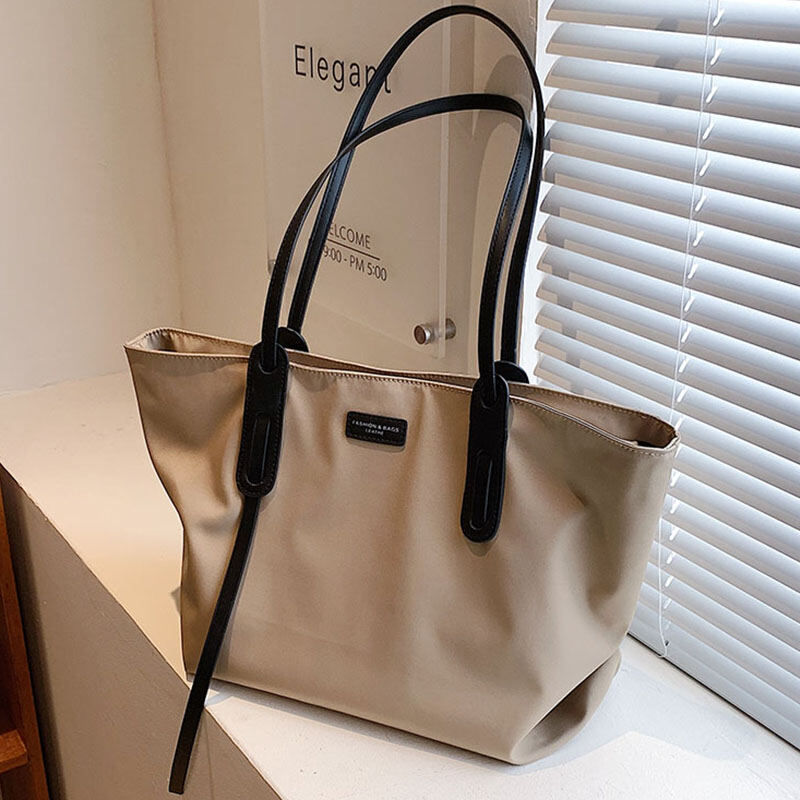 Simple Internet Celebrity Bag for Women 2022 New Autumn Fashion Shoulder Women's Bag Large Capacity Oxford Cloth All-Matching Tote Bag