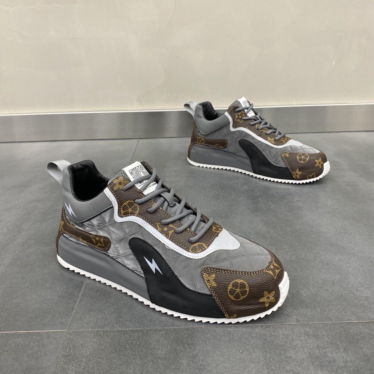 Marolio Comfortable Sneakers Can't Be Short! High-End Tide Men's Shoes 2023 New Leather Bag Heel All-Match Fashion