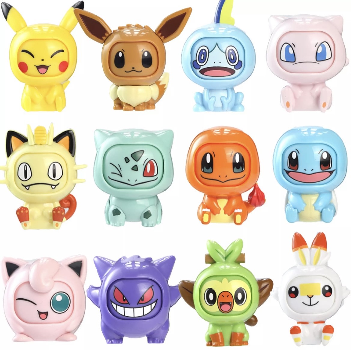 [SG] Pokeball Pocket monster Changing face deformation action figure cute expressions pikachu anime for kids Authorized reseller toys toy for kids birthday gift sticker stickers