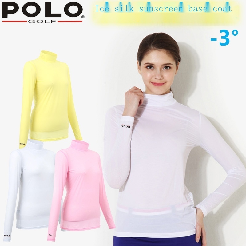 2023 Korean PXGˉG4ˉTaylormade¯Titleist J.Lindeberg polo golf golf clothing sunscreen clothing ice silk underwear bottoming shirt ladies long-sleeved T-shirt free ship