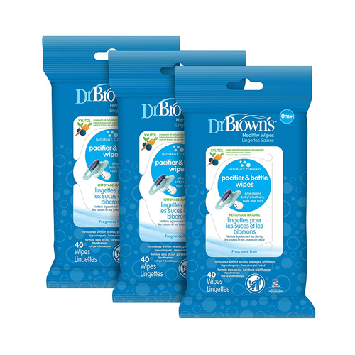 Dr Brown's Pacifier and Bottle Wipes (40pcs/ pack)