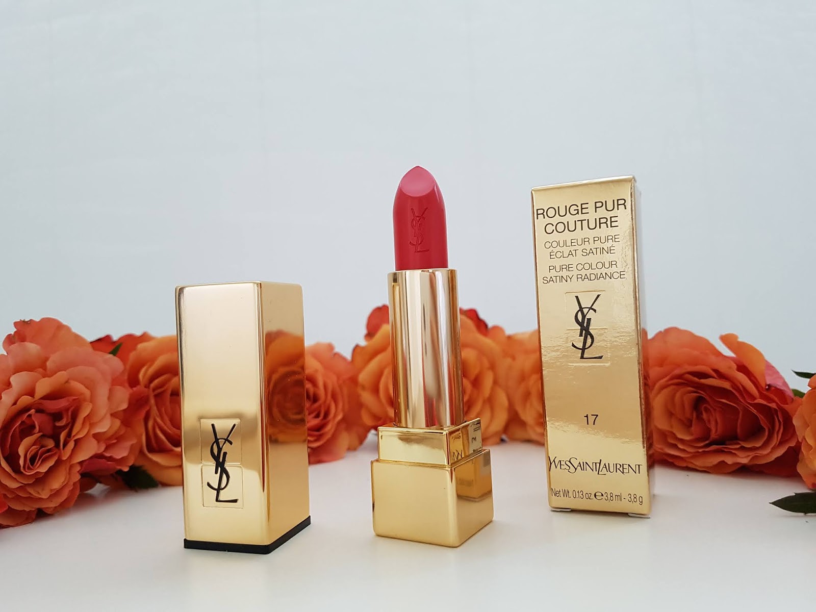 YSL Rouge Pur Couture lipstick pure color satiny radiance 17 Rose Dahlia