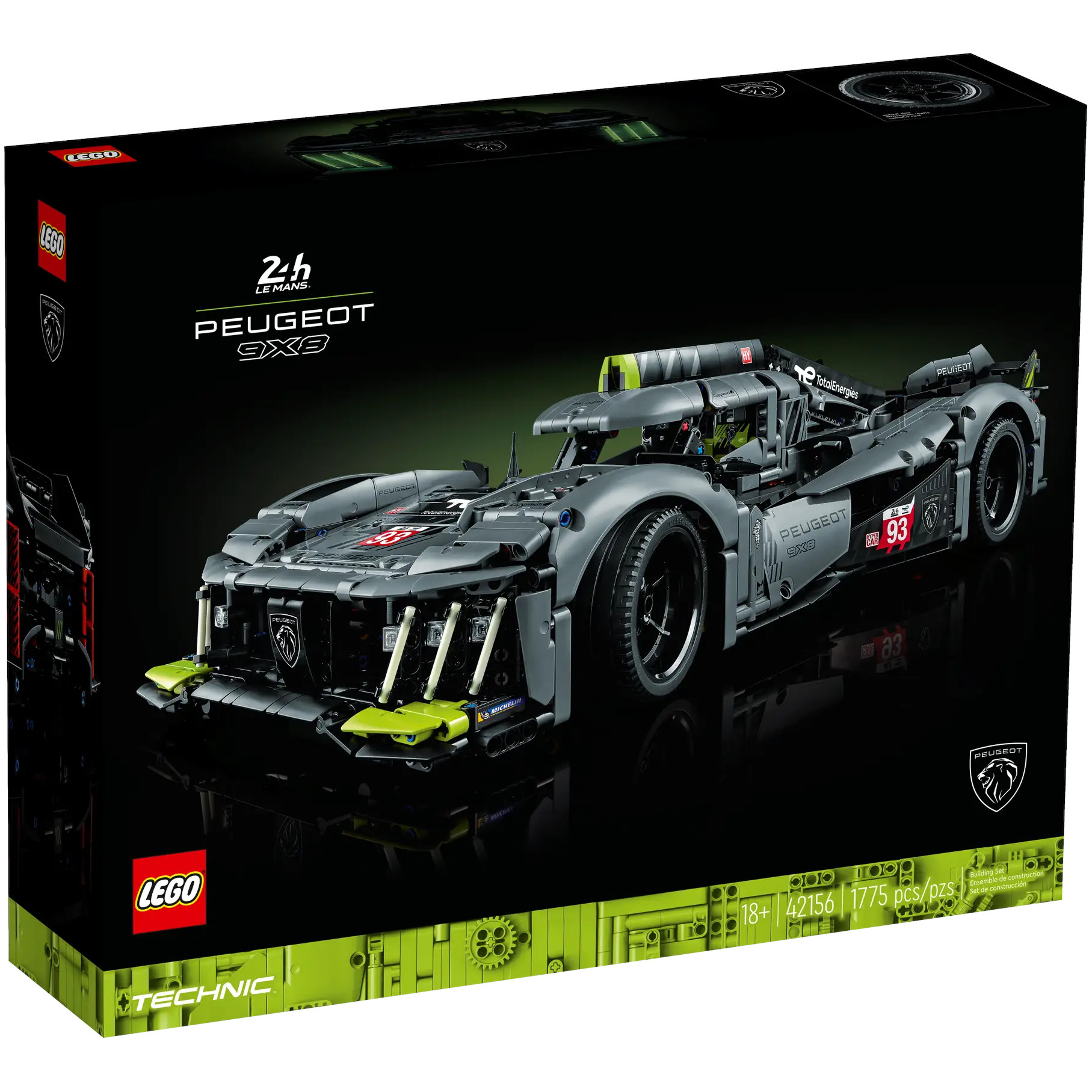 Lego 42156 Technic PEUGEOT 9X8 24H Le Mans Hybrid Hypercar