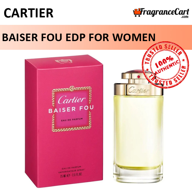 Cartier Baiser Fou EDP for Women (75ml) Eau de Parfum [Brand New 100% Authentic Perfume/Fragrance]