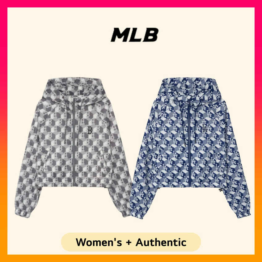 MLB Women's Cube Front Panel Pattern Windbreaker 2023 new