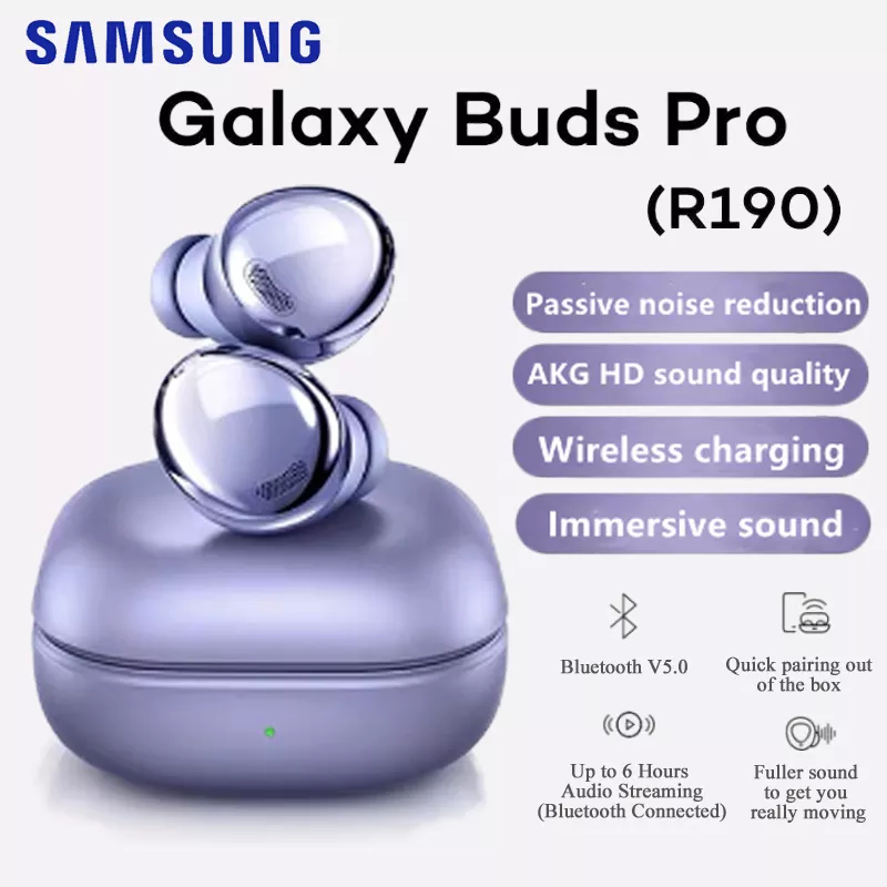 Samsung Galaxy Buds Pro Earphones Bluetooth 5.0 Bluetooth Active Noise Cancellation IPX7 Waterproof Wireless Headphones In-ear Earbuds