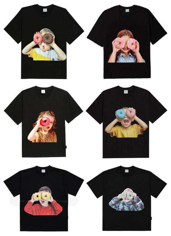 [acme De La Vie] ★ With the HiddenTag OVERSIZED★ ADLV BABY FACE SHORT SLEEVE T-SHIRT DONUT 1 Piece Acmedelavie Casual Men Tshirt Women Tee Couple T Shirts Tops 100% Authentic Cotton