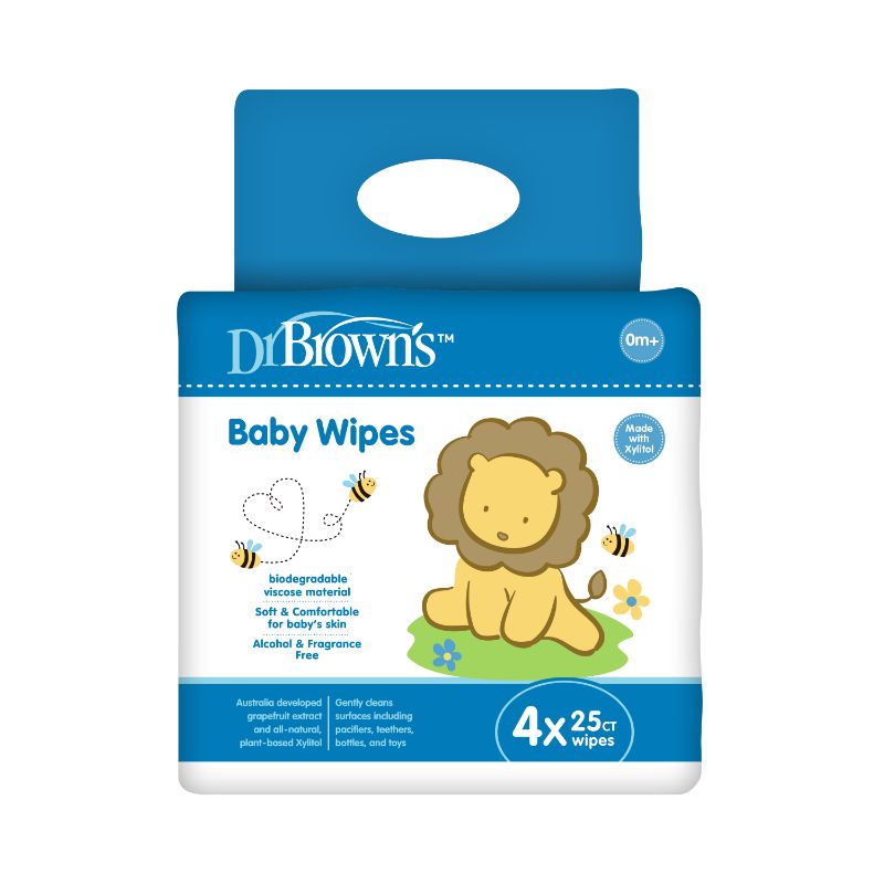 Dr. Brown's Baby Wet Wipes (25-Sheet/20 Packs)