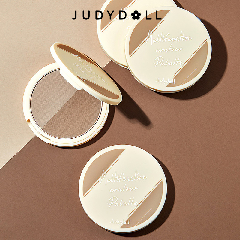 Judydoll 2 Color Contour Palette Face Makeup Palette Waterproof Nose Bronzer Contouring Powder 9g Beauty Cosmetic