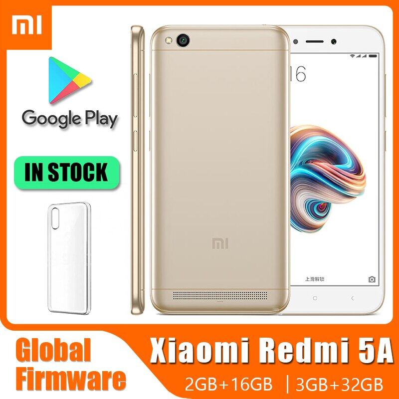 Brand New Xiaomi Redmi 5A Original Cellphone Smartphone with Phone Case and Film 3000mah Dual Sim Mobile Phone