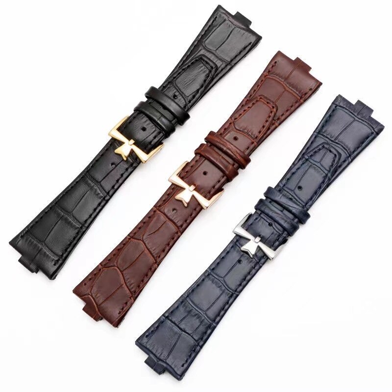 ☸ Leather watch strap suitable for Vacheron Constantin Across the World 4500V 5500V P47040 Butterfly Buckle Bracelet