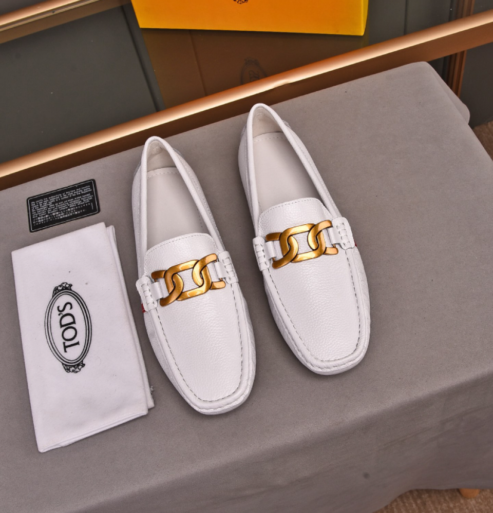 （Gift box packaging）Hermesˉ Original Loafers Genuine Leather Men Casual Shoes Luxury Brand Mens Shoes Breathable Slip on Driving Shoes