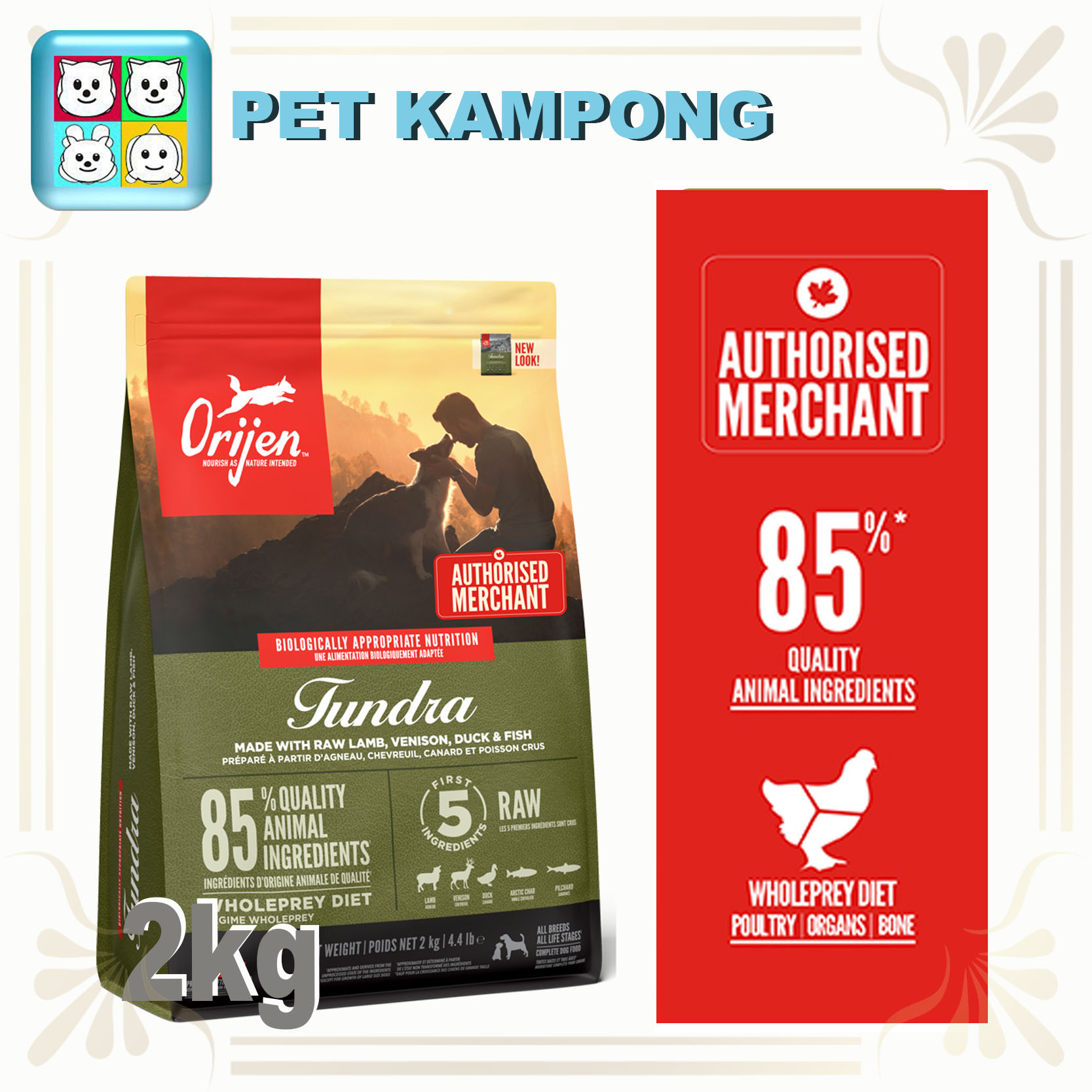 ORIJEN DOG TUNDRA 2kg