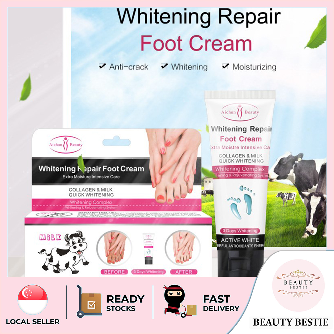 *COLLAGEN & MILK* HAND & FOOT CREAM (100ML) SG SELLER & FAST DELIVERY *QUICK WHITENING COMPLEX* MOISTURIZING & HYDRATING *BRIGHTENING & RADIANCE* Suitable for Rough Dry Flaky Skin & Cracked Heels *Foo