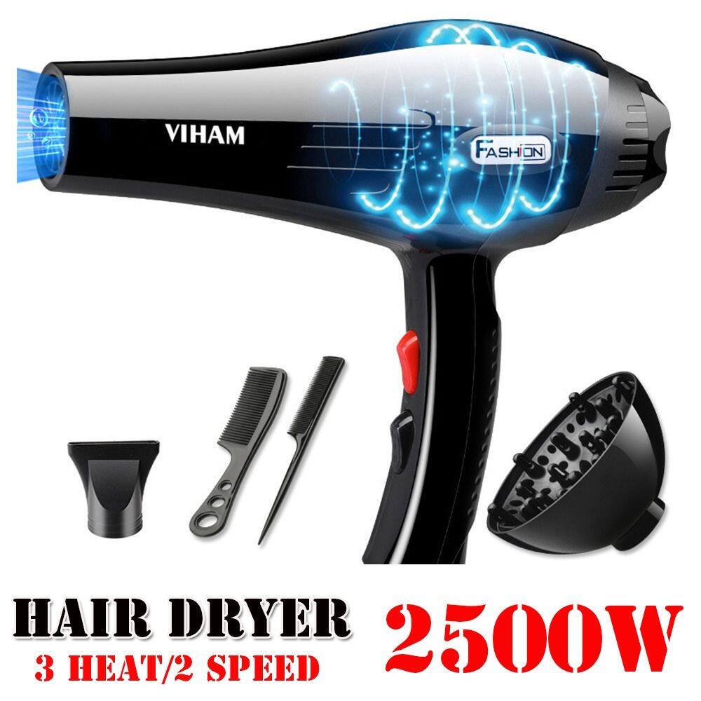DNOPMA SHOP Hair Care Hairdryer 2 Speed Ionic Blow with 3 Heat Professional Hair Dryer 2500W