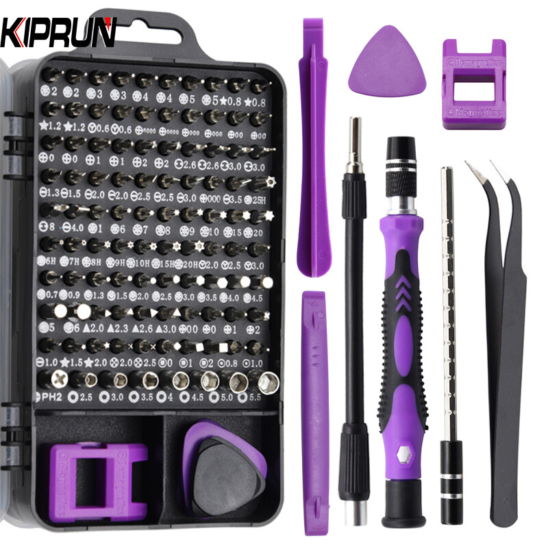 [Ready stock] KIPRUN Screwdriver Set,115 in 1 Computer Repair Kit Electronic Tool kit Mini Precision Screwdriver Set with Case for Phone,Laptop,Jewelers