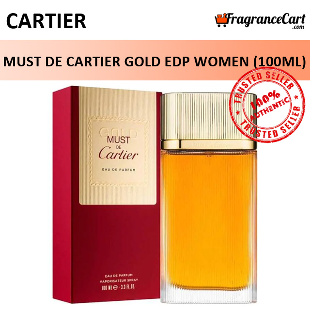 Cartier Must de Cartier Gold EDP for Women (100ml) Eau de Parfum [Brand New 100% Authentic Perfume/Fragrance]