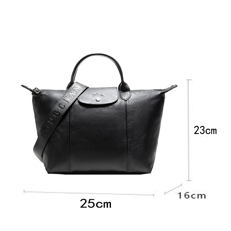 [LONGCHAMP Gallic] longchamp official store bag L1512 Cross Body & Shoulder Bags long champ bags Large Capacity Lamb Leather Bag New fashion women bag
