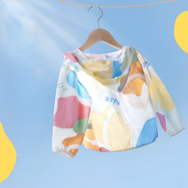 Baby summer thin coat baby sunscreen clothes, spot new spring clothing children's clothing boys and girls cotton air conditioning skin clothing