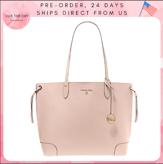 Pre-order: MICHAEL KORS Edith Large Saffiano Leather Tote Bag In Soft Pink 30T2G7ET3L