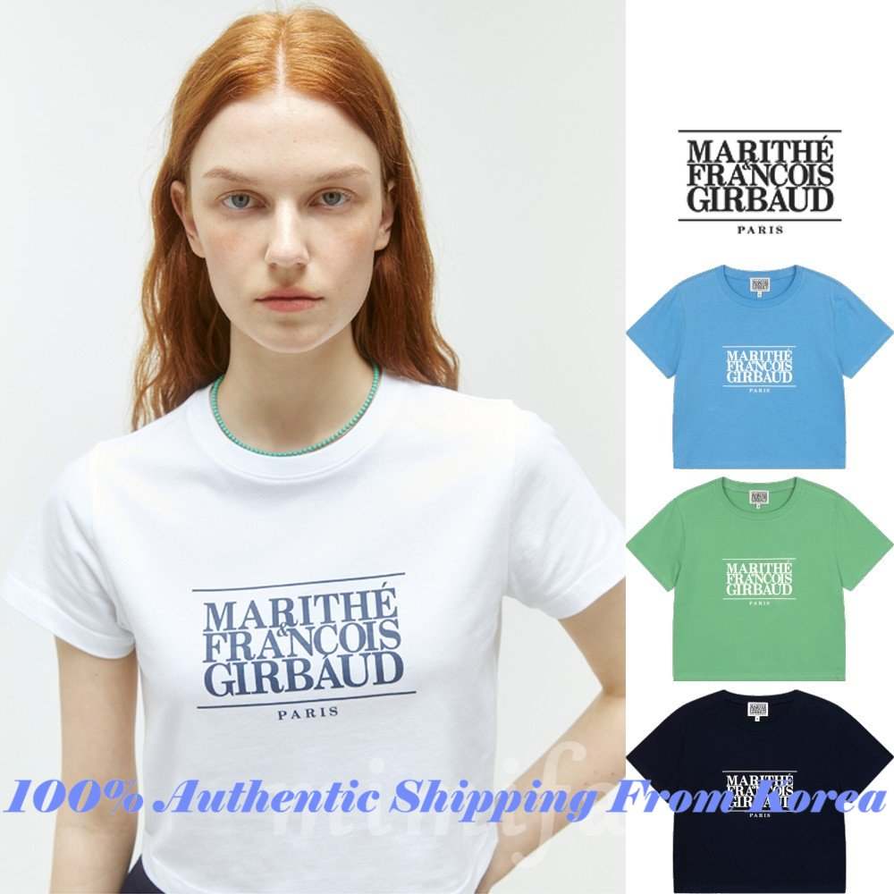 Tee Crop Logo Classic W Girbaud] Francois [marithe