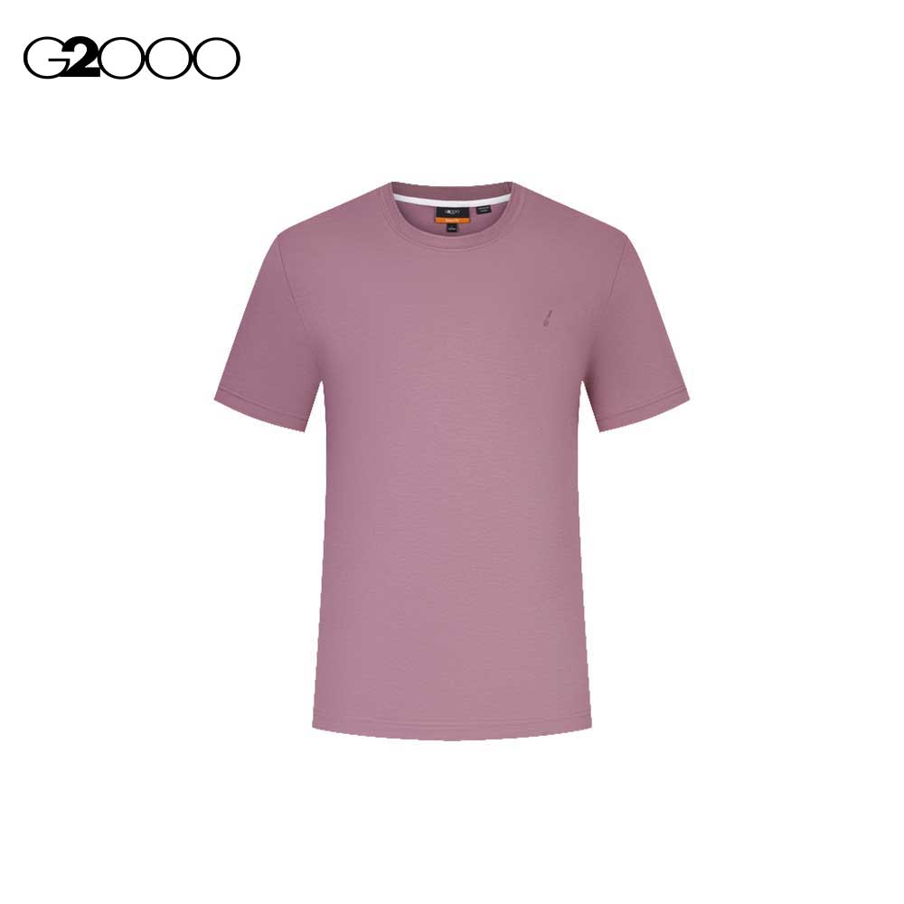 G2000 Men Round Neck Mercerized Cotton Jersey Tee With Logo