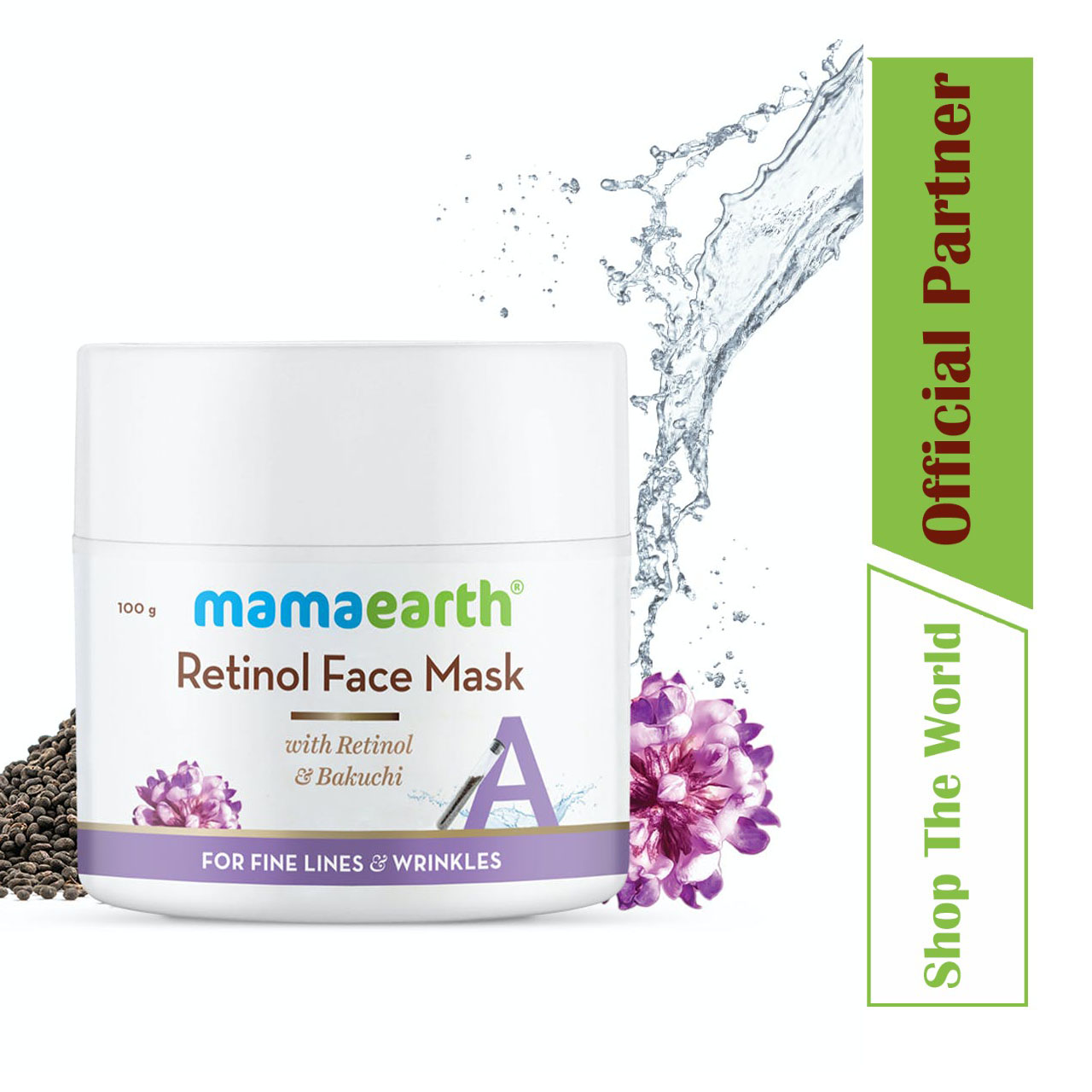 Mamaearth Fine Lines & Anti-Wrinkles Retinol Face Mask - 100 g
