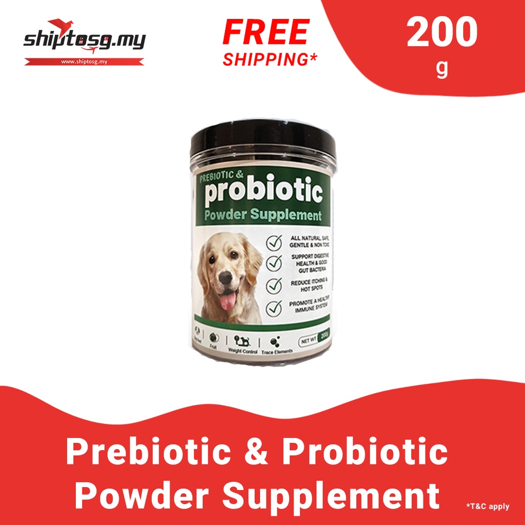 Max & Paw Pet Supplement Dog Supplement Probiotic - All Natural Probiotic Powder + Organic Prebiotic - 200g