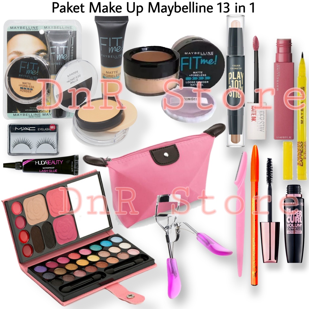 Maybelline Complete Makeup Package 13 in 1 - Maybelline Complete Cosmetic Package Save 13 in 1