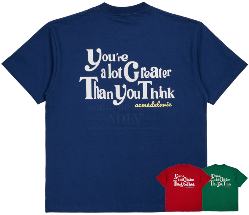 [acme de la vie] ★Different sizes★ ADLV SHORT SLEEVE T-Shirt VINTAGE SLOGAN