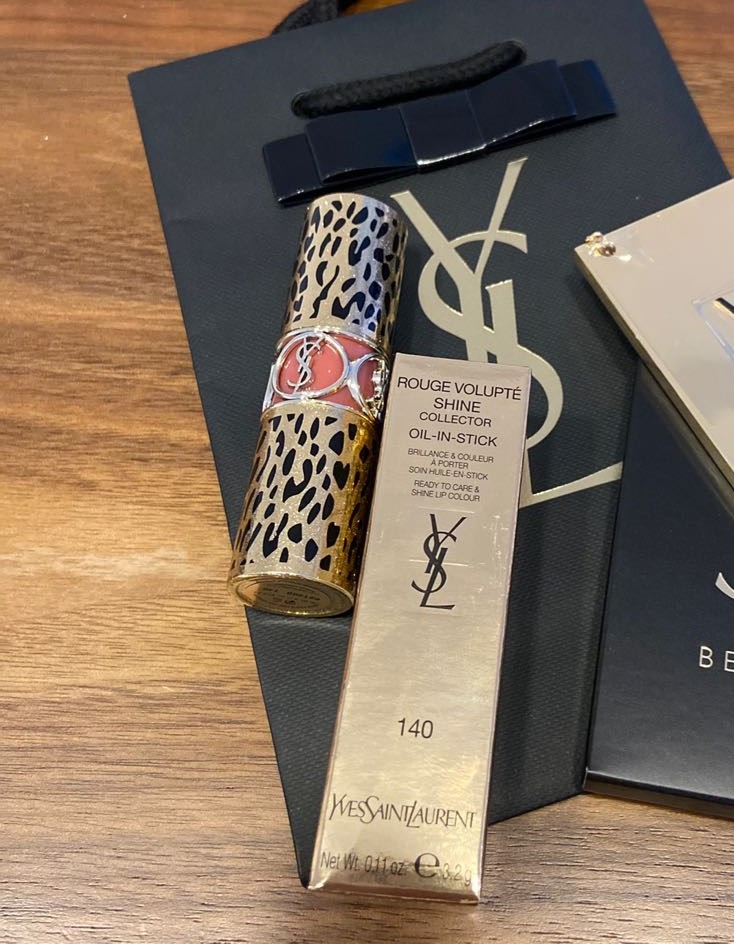 YSL Rouge Volupte Shine Collector Oil-in-Stick 140 Rosewood in Wild Limited Edition