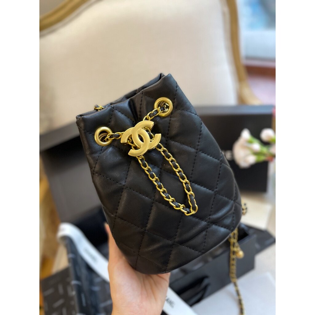 CHAN3LMini bucket bag shoulder bag Chain bag slingbag