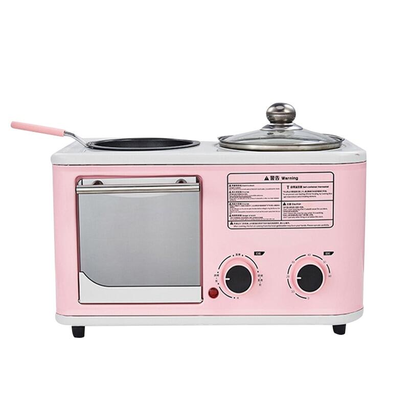 220V/600W Household 4 In 1 Breakfast Machine BLY-ZA02 5L Mini Bread Maker Toaster Oven Omelet Non-Stick Frying Pan