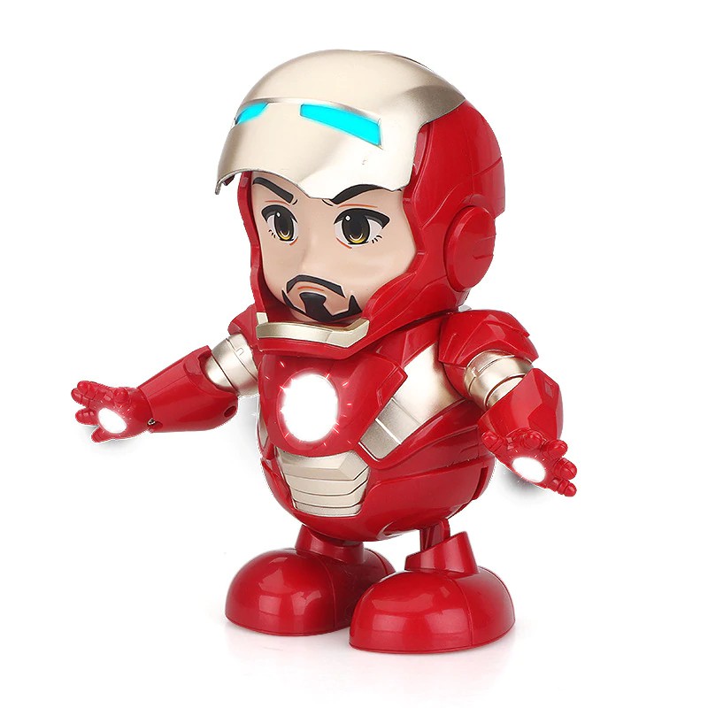 New Dance Iron Man Hot Avenger Steel Machine ironMan Dancing Robot Light Electric Music Toy Marvel