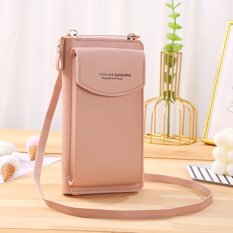 Women Small Shoulder Bags/ Mobile Phone PU Leather Bags/ Mini Female Messenger Purse/ Lady Wallet CrossBody Bag
