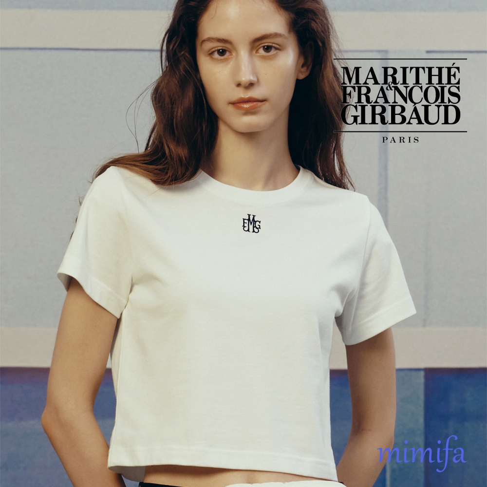 MARITHE W SYMBOL LOGO CROP TEE T-SHIRTS