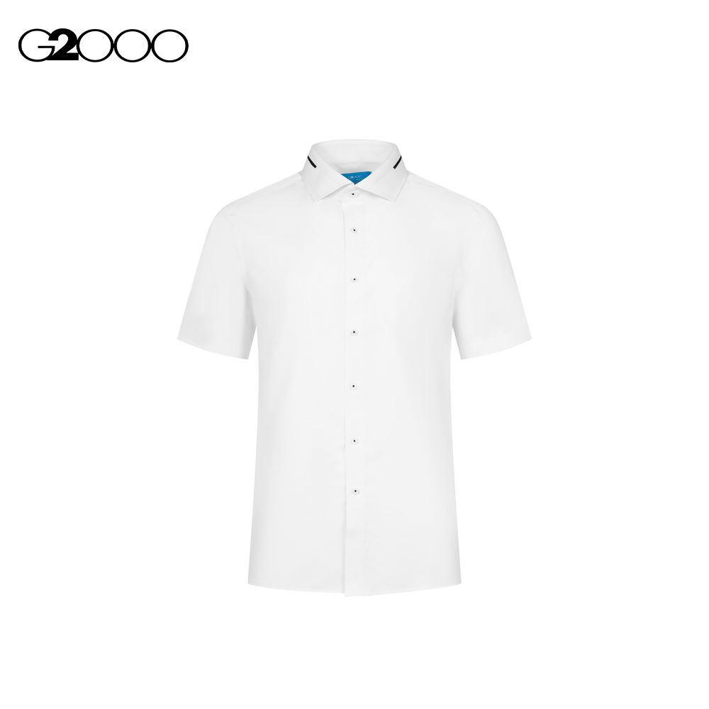 G2000 Men Dry Light Sweat-Wicking Polyester Poplin Design Detail Dress Shirt