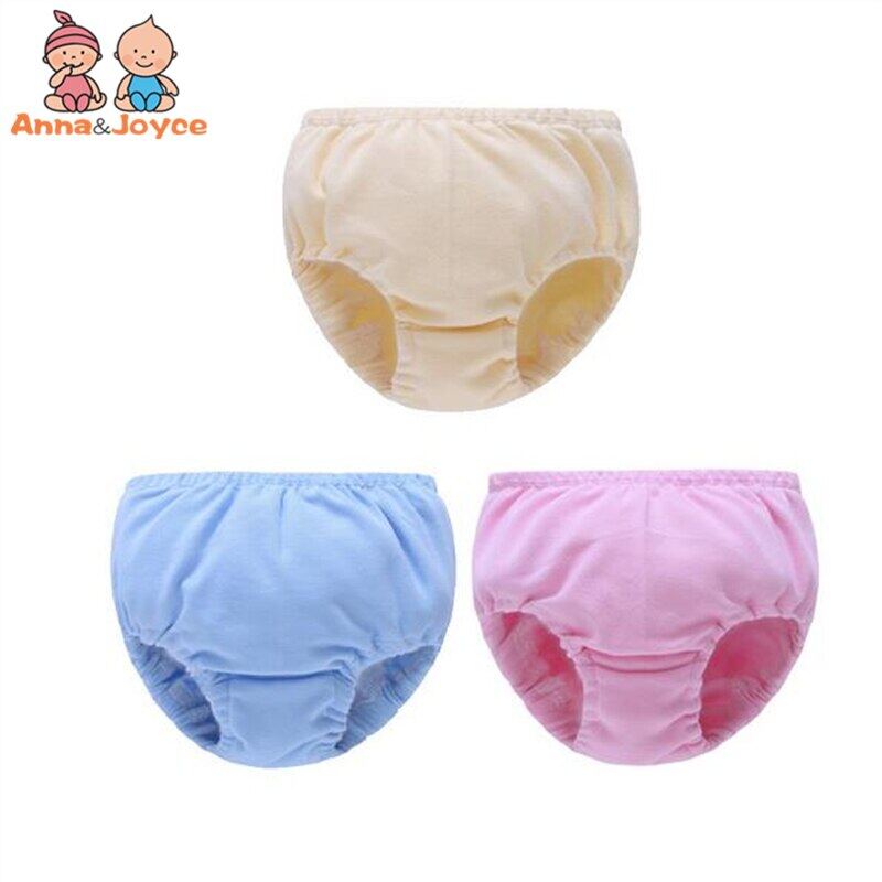 2Pc/Lot Baby Underwear Infant Nappy Cloth Diapers Cotton Baby Nappy Cotton Panties Underwear Pants80 90 100