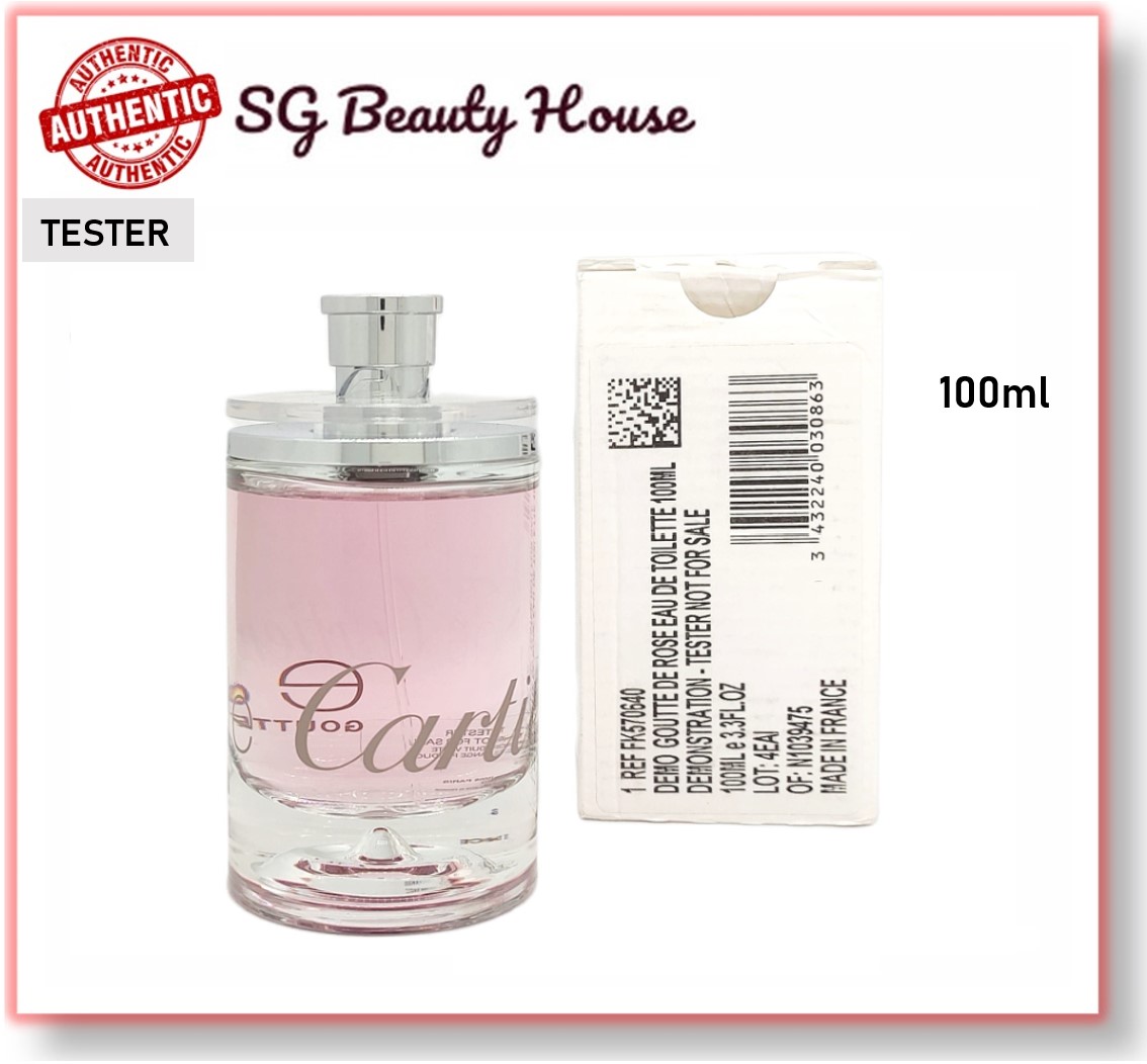 CARTIER GOUTTE DE ROSE EDT 100ML SPRAY [TESTER] [CLEARANCE]