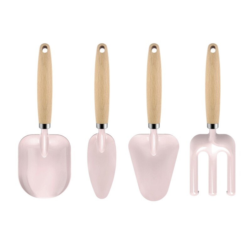 Kids Garden Tools set Children Gardening Trowel Shovel Rake Yard Digging Beach Safe Toys Lovely Hand Metal Real Garden