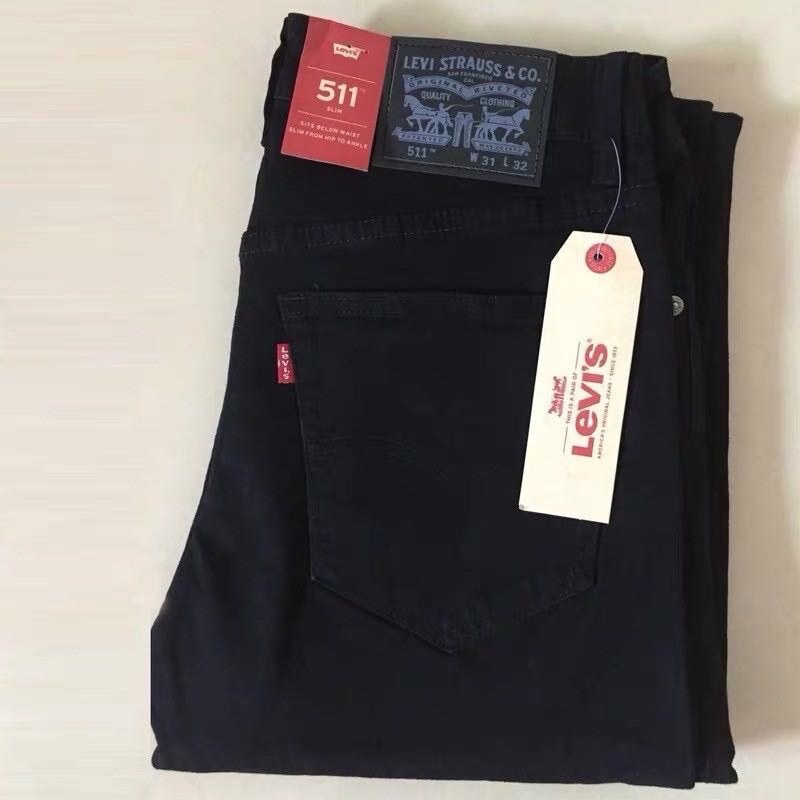 【A Happy】◄ Levis Black For Men skinny Pants Strechable maong（28-38）
