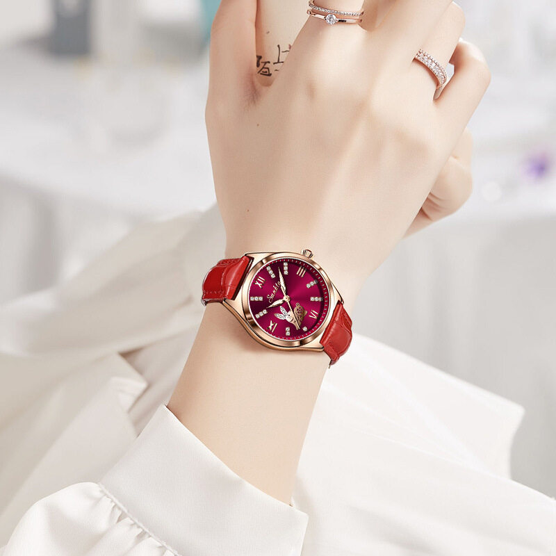Fuiiiui SUNKTA watch Women's fashion trend Quartz watch Women's niche high-end rabbit year watch