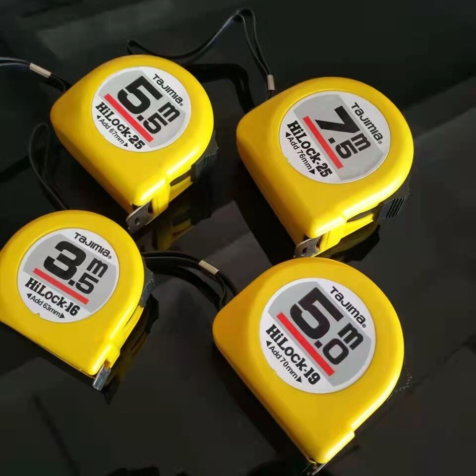 ❅△▥ Tajima's same tape measure 5 meters 3.5 meters 5.5 meters 7.5 meters steel tape ruler frosted wear-resistant double-sided scale Tajima ruler