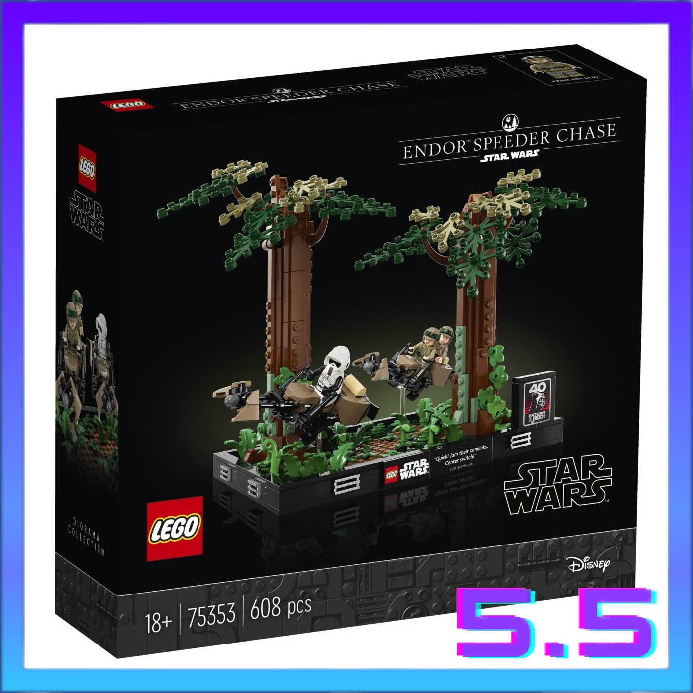 [READY STOCK] daNNy LEGO 75353 Endor Speeder Chase Diorama