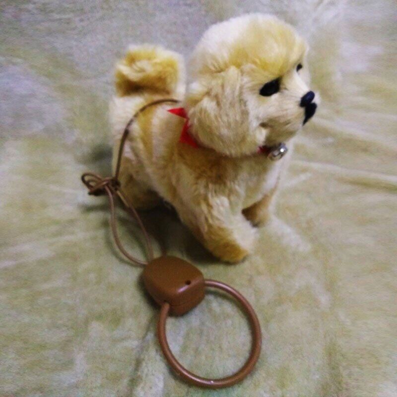 Electronic Plush Dog Toy Robot Cat Sing Song Puppy Leash Control Music Animal Walk Bark Electric Kitten Pet Kids Birthday Gift