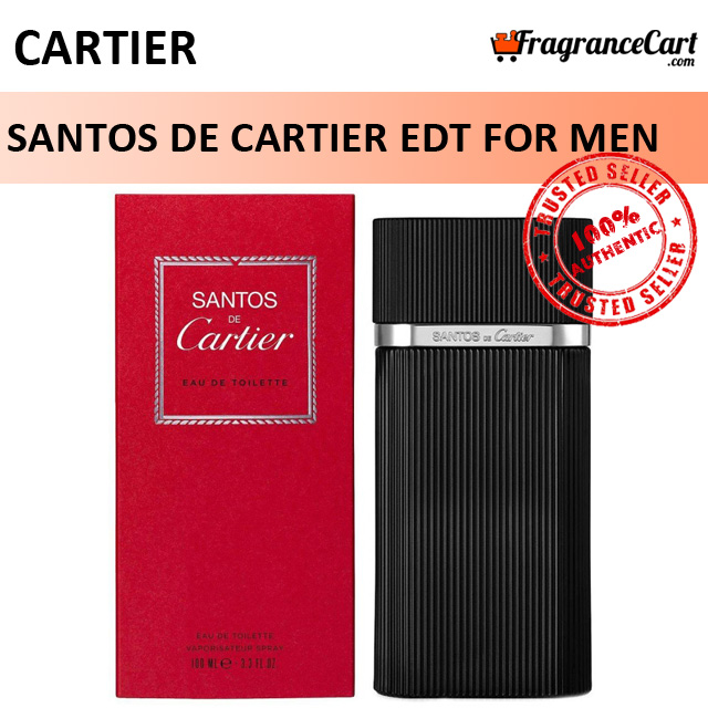 Cartier Santos de Cartier EDT for Men (100ml) Eau de Toilette [Brand New 100% Authentic Perfume/Fragrance]